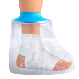 Waterproof Foot Cast Wound Cover Protector for Shower Bath, Watertight Cast Bag Covers for Broken Surgery Foot, Wound and Burns Reusable