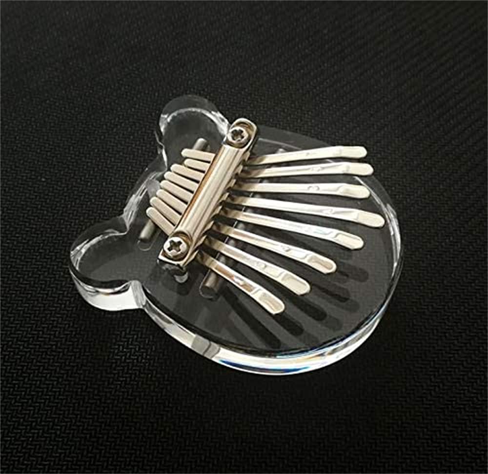 Kalimba Finger Piano, ELECDON 8 Keys Thumb Piano with Lanyard, Portable Mini Piano Musical Instruments with Black Gift Box, for Valentines Gift, Finger Piano Gifts (Bear shaped)