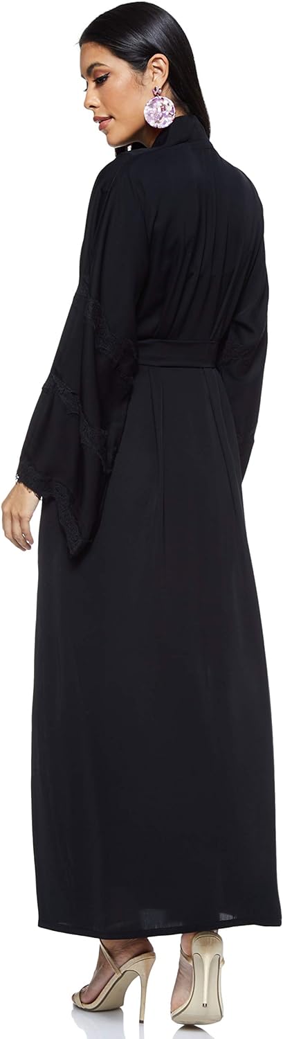 Nukhbaa Women's Abaya, Black