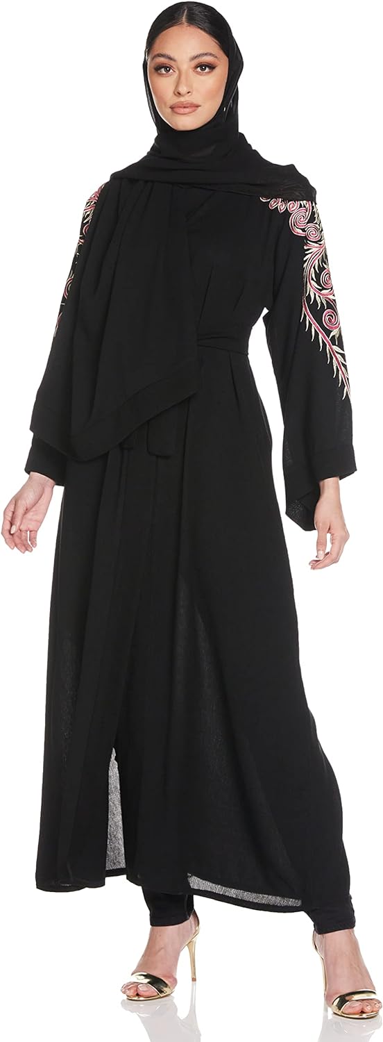 Nukhbaa Women's Abaya, Black