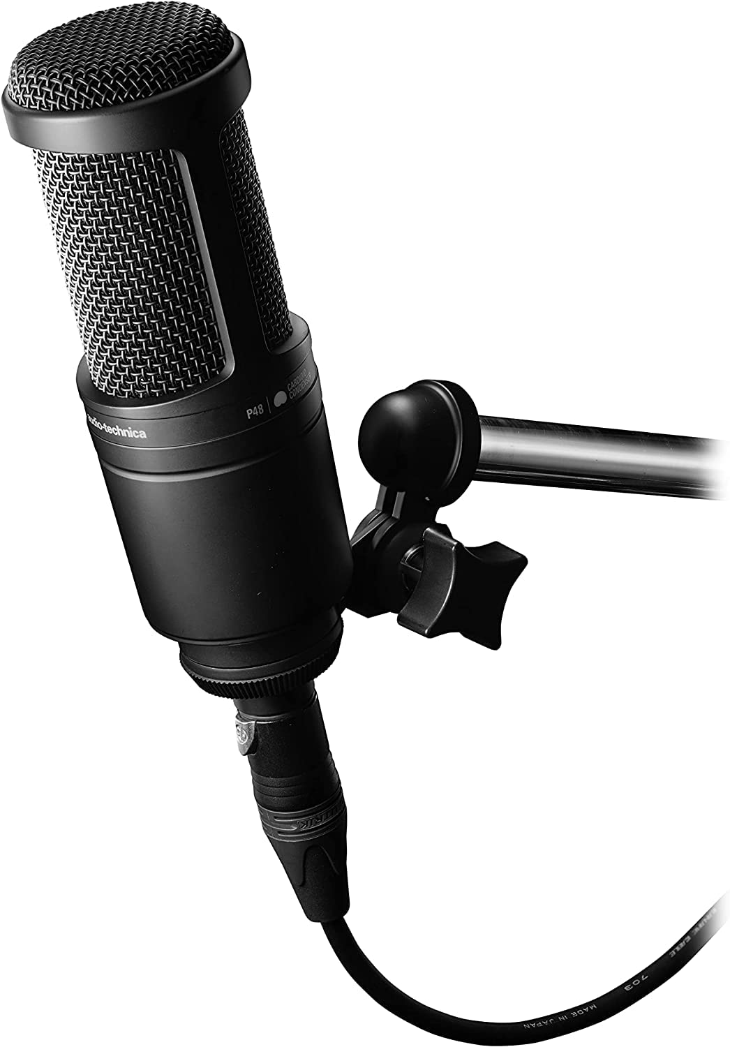 Audio-Technica Audio Technica Cardioid Condenser Microphone - AT2020, Black