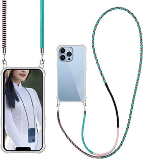 URIZONS Anti-Drop Strap Compatible with iPhone 13 Pro Case with Lanyard Crossbody Neck Protective Case Phone Cover Designed for iPhone 13 Pro 6.1”-8#