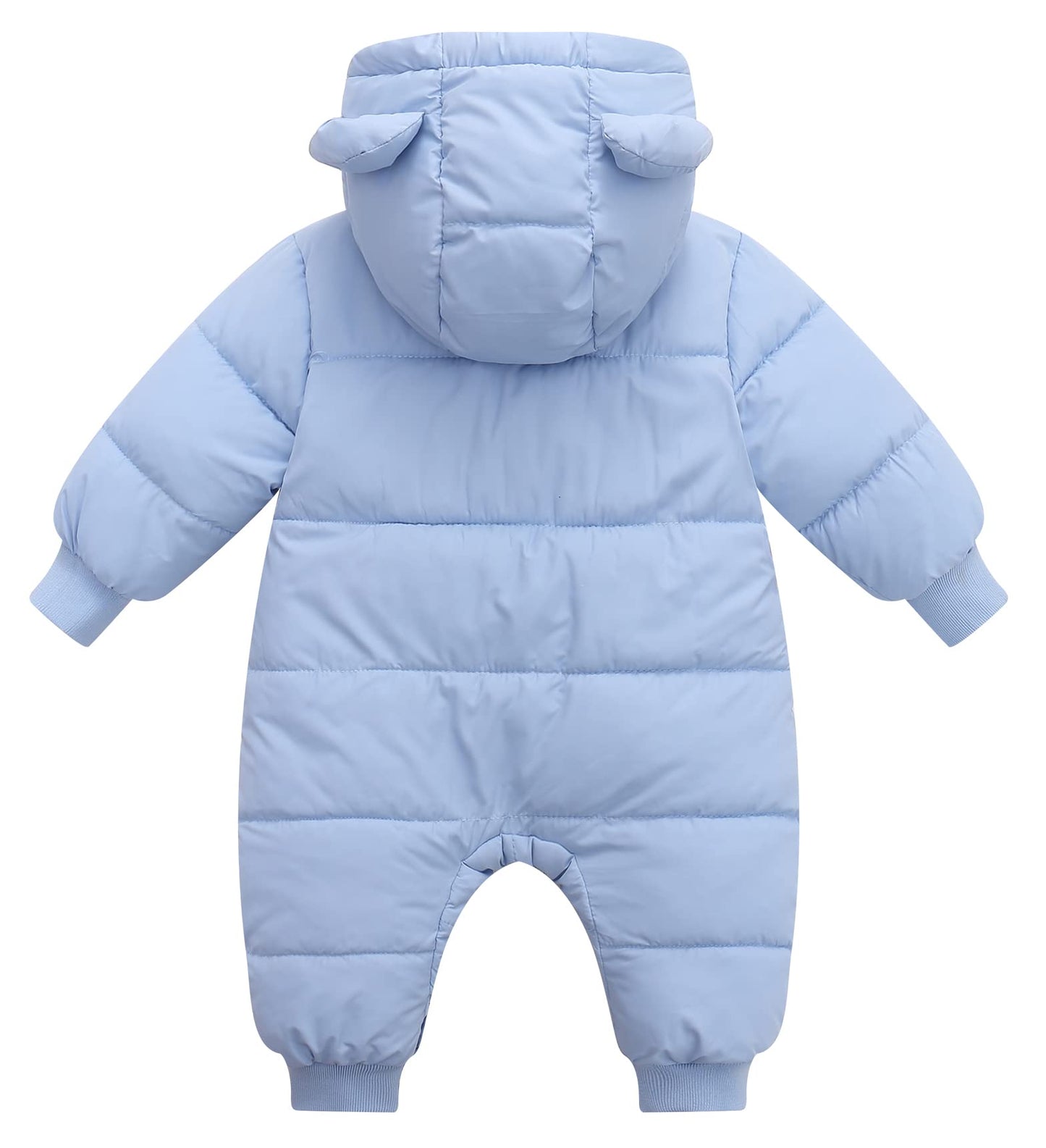 Maeau Unisex Baby Hooded Winter Snowsuit Infant Warm Puffer Jumpsuit Romper Jacket