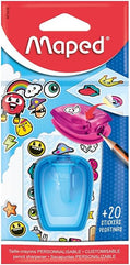 Maped Stick'Art Pencil Sharpener And Stickers (Assorted Colours)