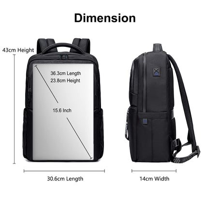 ah arctic hunter Laptop Backpack for Men 18L fit 15.6-inch Laptop Travel Backpack with 10.9-inch Tablet Compartment Oxford Cloth Business Backpack Water resistant Office Backpack