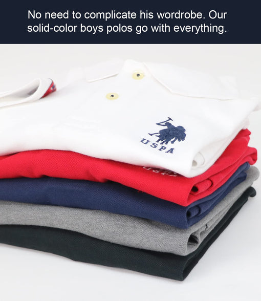 U.S. Polo Assn. Boys' Classic Polo Shirt, Multi (10-12 Boys)