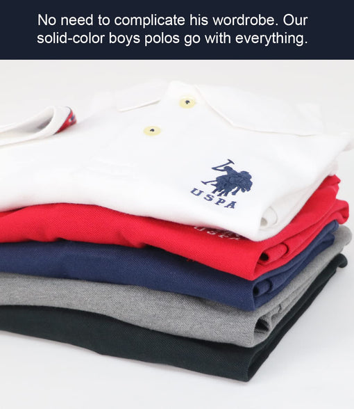 U.S. Polo Assn. Boys' Classic Polo Shirt, Multi