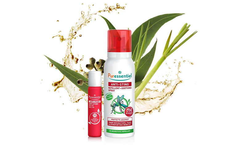Puressentiel Anti-Sting Soothing Roll-on 5 ml - Bite & Sting from mosquitoes, bees, insects - 100% pure & natural essential oils with soothing properties, non phototoxic