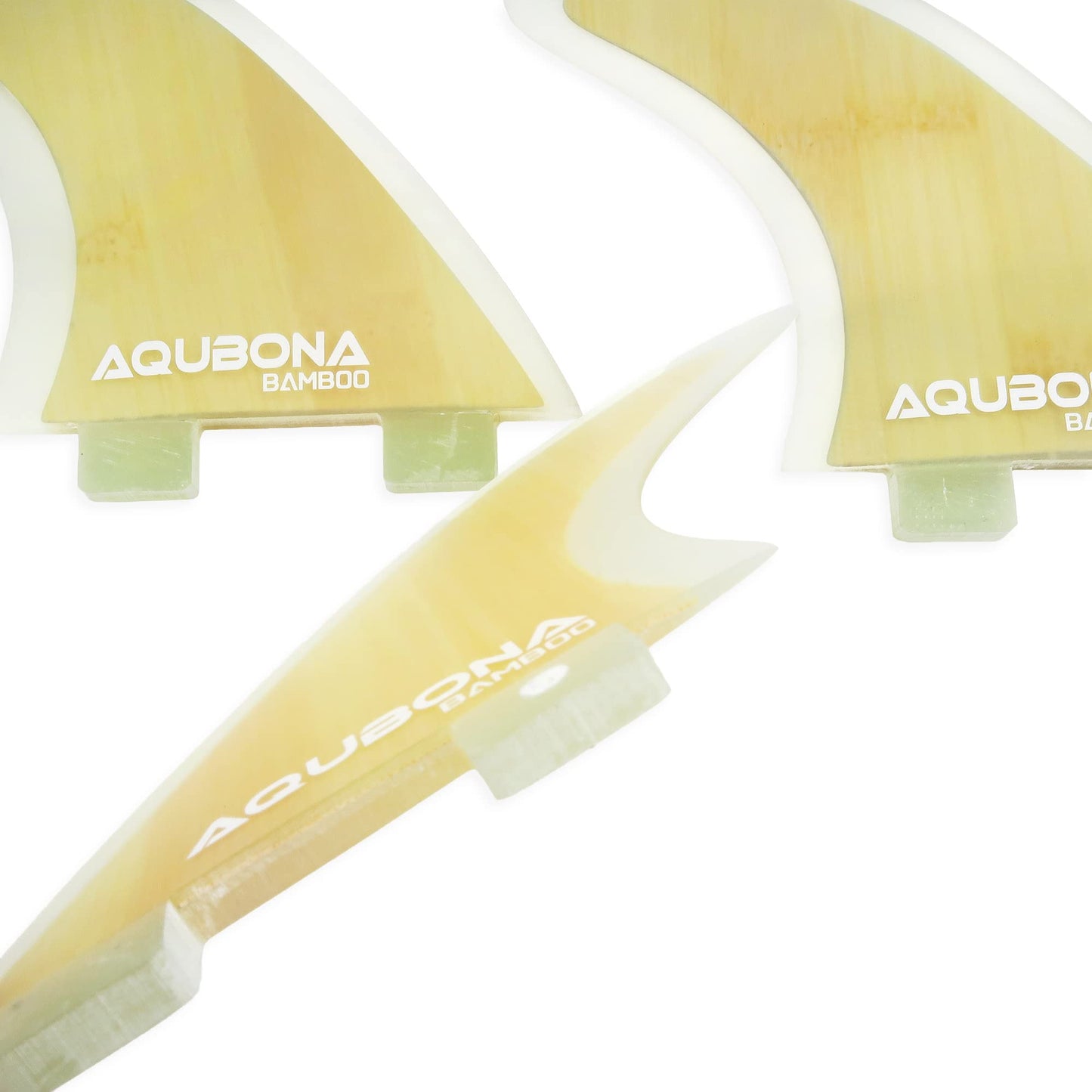 AQUBONA Surfboard Fins, Fiberglass Double Tabs Single Tabs Fins, Thruster (3 Fins) G5 Medium Future Fin for Surfing with Fin Key Screws Bag, Multiple Colour