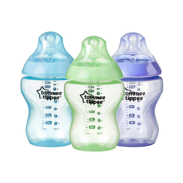 Tommee Tippee Colour My World 3 x 260ml Bottles - Assorted color