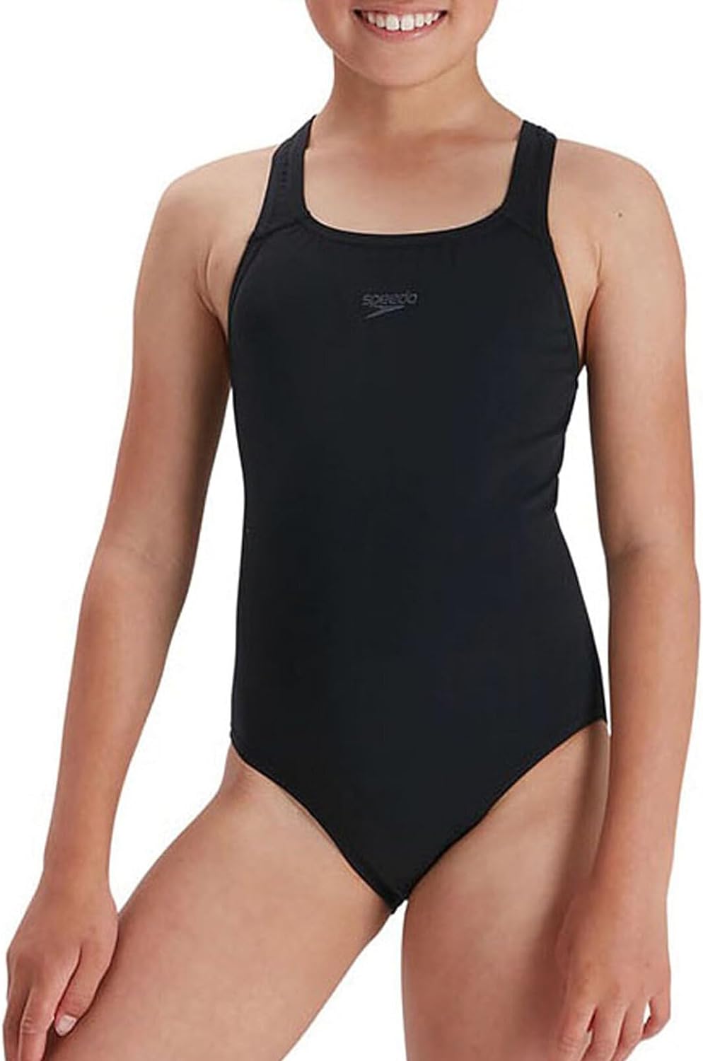 Speedo ECO Endurance+ Medallist Swimsuit, Comfortable, Stylish Design, Extra Flexibility, Junior Girls