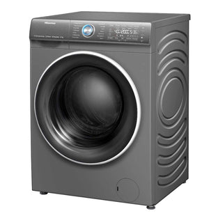 Hisense 12 Kg Front Load Washing Machine 1400 RPM Quick Wash Drum Clean LED Display Silver – WFQY1214EVJMT Inverter