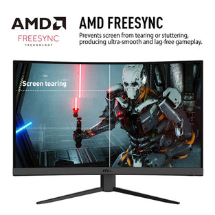 MSI Optix G27CQ4 Curved Gaming Monitor - 27 Inch, 16:9 WQHD (2560 x 1440), 1440p, 2K, VA, 165Hz, 1ms, 1500R, FreeSync Premium, DisplayPort, HDMI, Night Vision, Frameless, Anti-, Less Blue Light