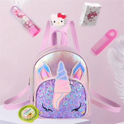 TOMVAES Unicorn Backpack for Girls, Girls Mini Backpack for Kids,School Backpack Preschool Kindergarten Unicorn Toddler BookBag