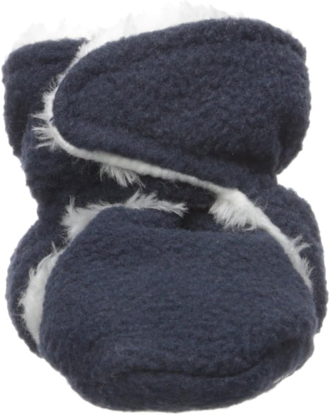 Hudson Baby Unisex Baby Cozy Fleece and Faux Sherpa Booties, for 6 Months baby