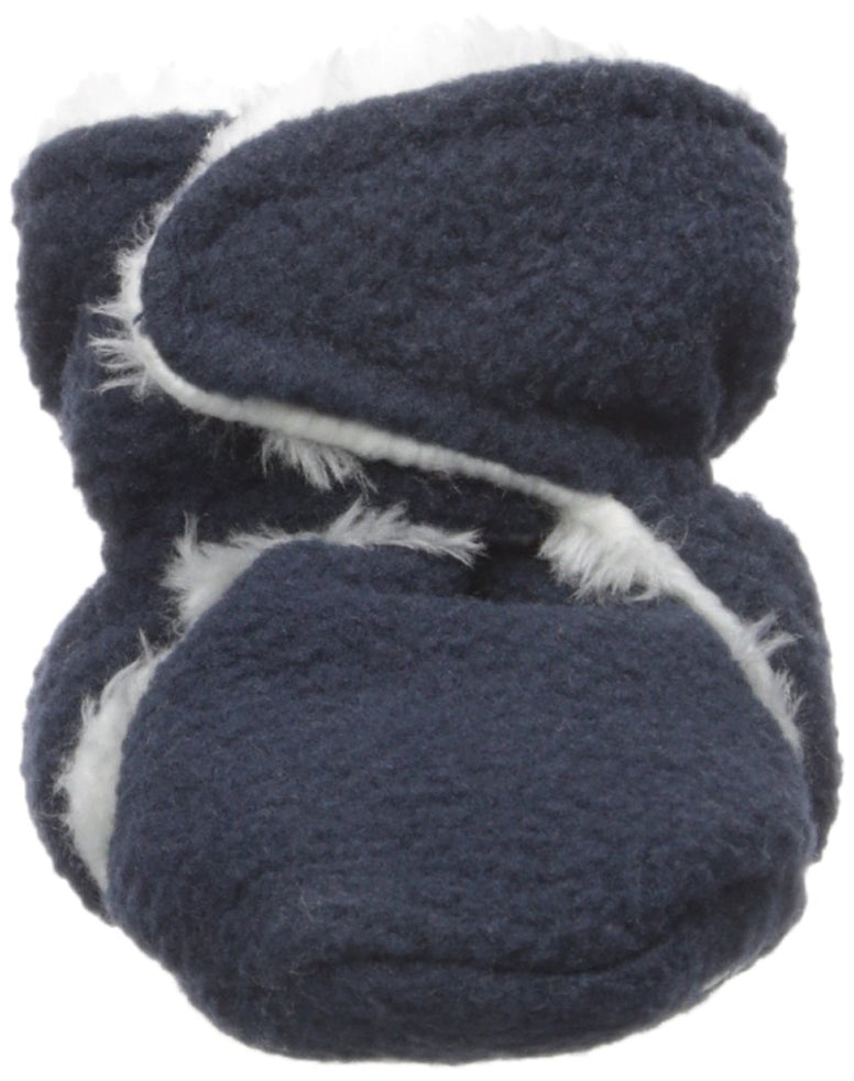 Hudson Baby Unisex Baby Cozy Fleece and Faux Sherpa Booties, for 6 Months baby