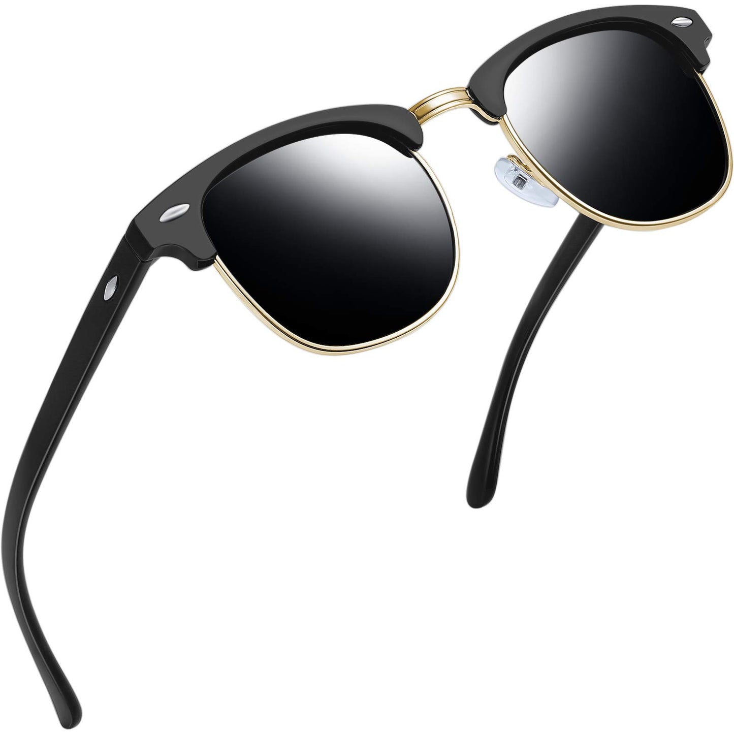 Joopin Polarized Semi Rimless Sunglasses Men Women, Classic Half Frame Sun Glasses UV Protection