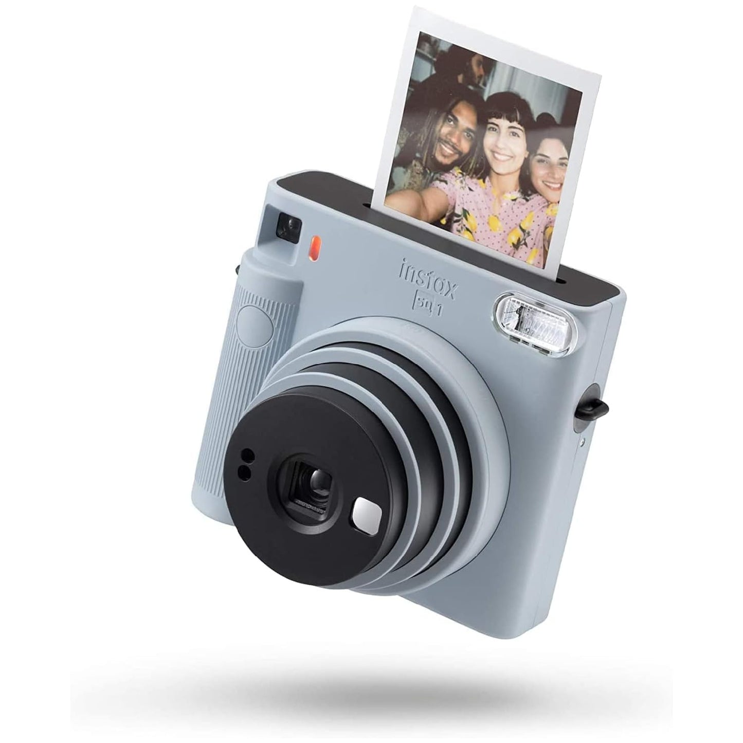 كاميرا Fujifilm Instax SQ1 الفورية f = 65.75 ، حجم الصورة 62x62 مع تكبير بصري x1 ، أزرق جليدي