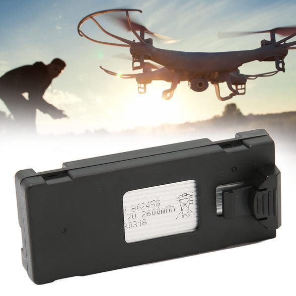 RC Drone Battery Replacement, 3.7V 2600mAh Stable UAV Replacement Battery for E88 E88PRO E88MAX E525 E99 E99PRO P1 P5PRO K3 S1 P8