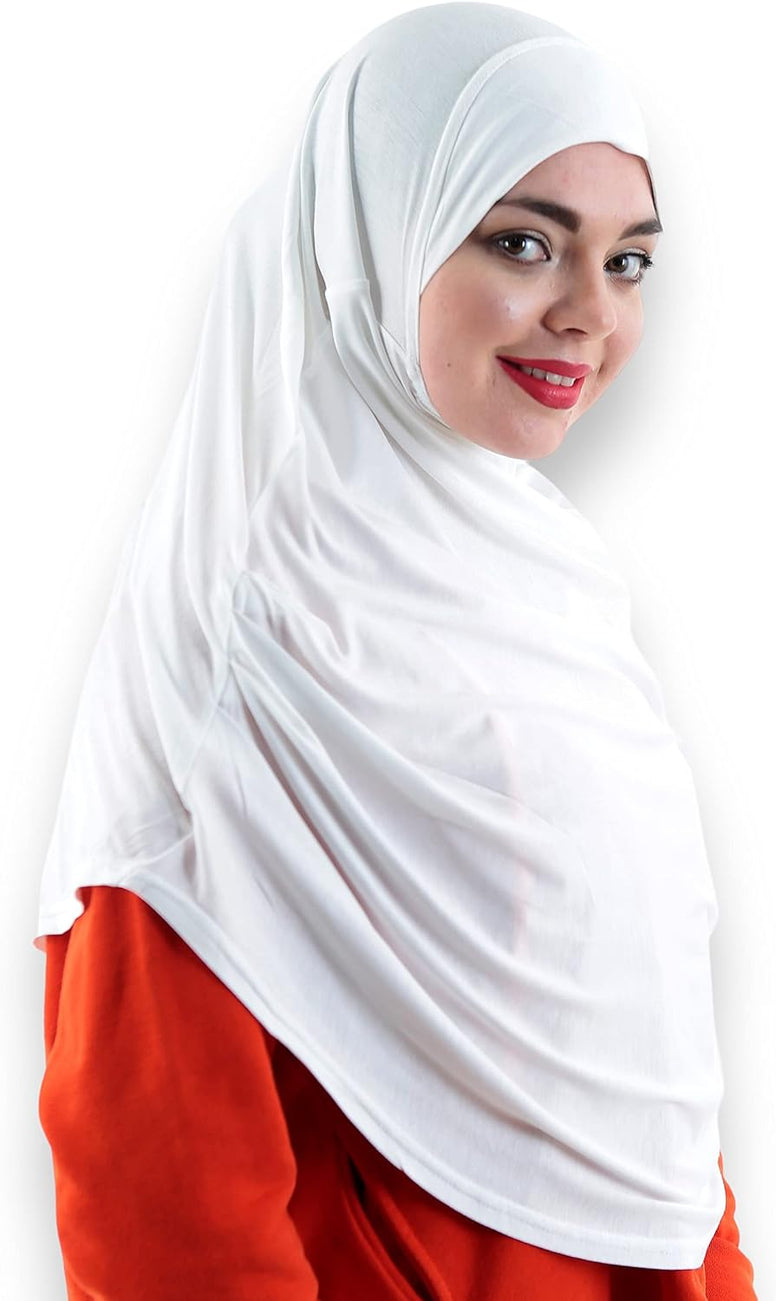 Avanos Easy Wear Soft Hijab for Women, Instant Hijab Long Scarf, Jersey Turbans Prayer Muslim Abayas Dress Clothes Jilbab