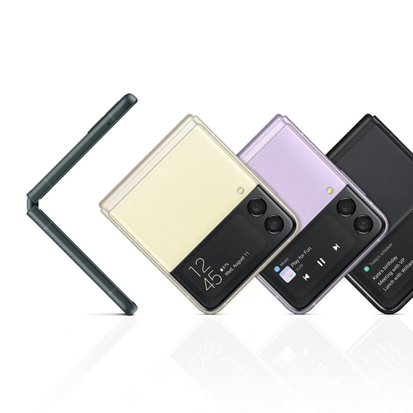 SAMSUNG Galaxy Z Flip3 5G Single SIM and e SIM Smartphone, 256GB Storage and 8GB RAM, Lavender