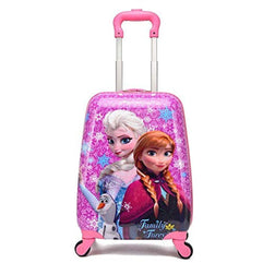 Frozen Princess Elsa and Anna Kid's Travel Luggage suitcase Childred Trolley Case Cartoon Rolling Bag for School Kids Trolley Bag on wheels Boarding Box