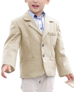 Boys' Casual Blazer Jackets Two Button Closure Fashion Sport Coats Suit Tops with Pockets for Toddler Boys 4-5 y