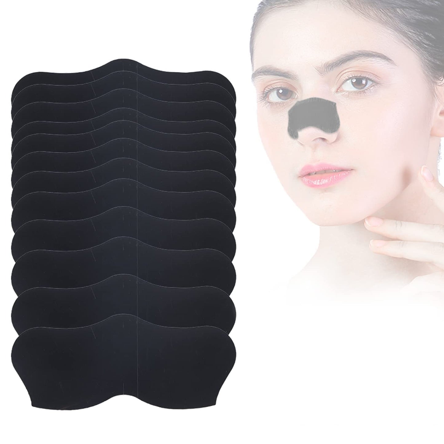 TYCA 30pcs Blackhead Nose Patchs Nose Acne Remover Strips Deep Cleansing Nose Pore Stickers for Use on Nose, Forehead and Chin