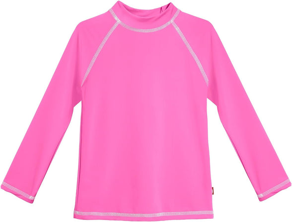 City Threads Girls' SPF50 Rash Guard Sun Swimming Tee Pool & Beach