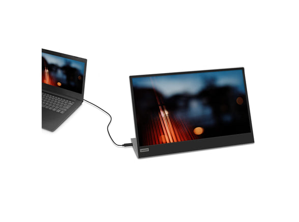 Lenovo L15 15.6 Inch Portable Monitor | FHD, 1080p, 60Hz, IPS, 6ms, USB-C/Type-C connector