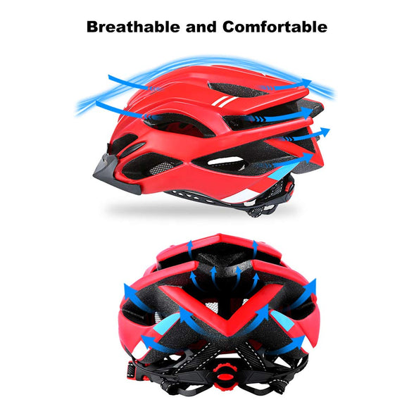 Ikayaa Adult Bike Helmet Cycle Mountain Helmet for Mens Womens Safety Protection Comfortable Lightweight Breathable