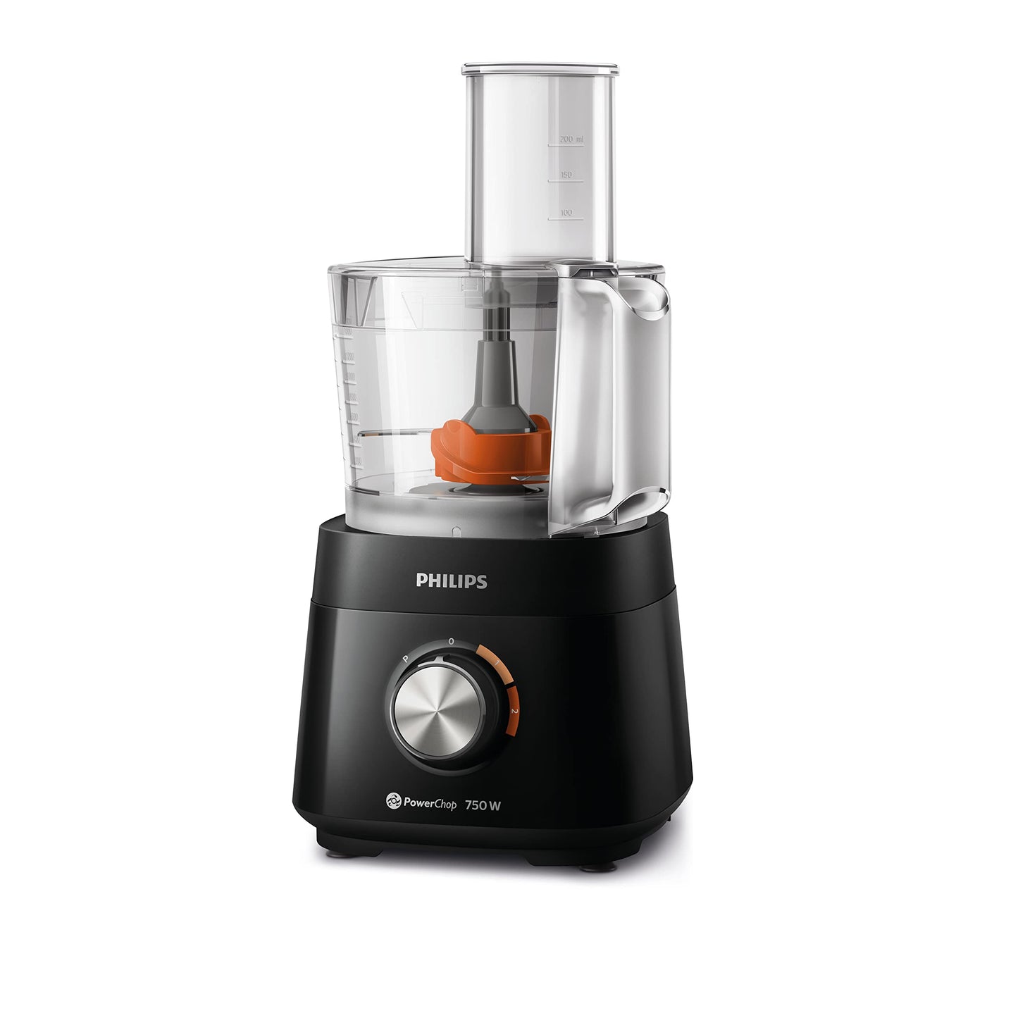 PHILIPS 5000 Series food processor HR7302/90, Black 2 years manufacturer warranty