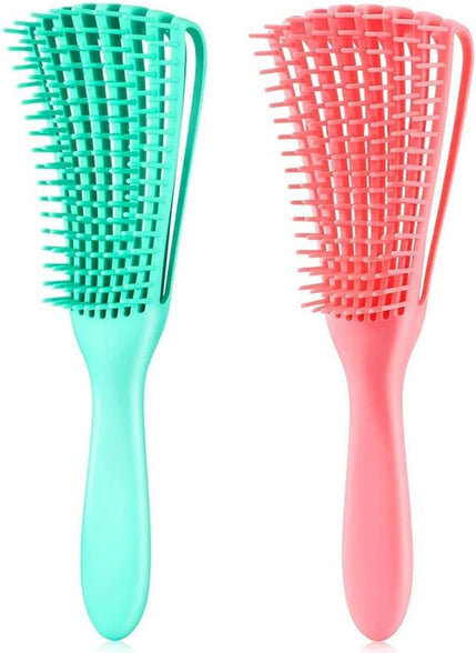 Eight-Claw Soft Scalp Detangle Hair Brush Sky Blue PINK