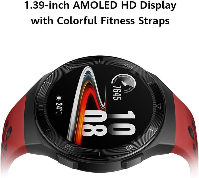HUAWEI WATCH GT 2e Smartwatch, 1.39 Inch AMOLED HD Touchscreen, 2-Week Battery Life, GPS and GLONASS, Auto-detects 6 Sport Modes, 15 Sport Activities Tracking, SpO2, Heartrate Monitoring, Lava Red
