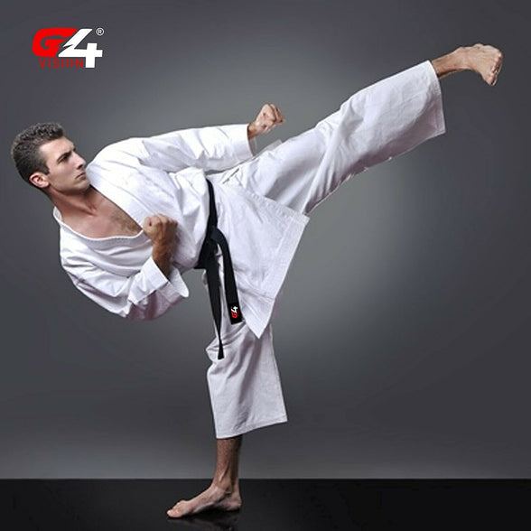 G4 VISION Karate Trousers Martial Arts Karate Pants Student Cotton GI Aikido Kids Pant Kung Fu Adults Kimono Trousers Medium