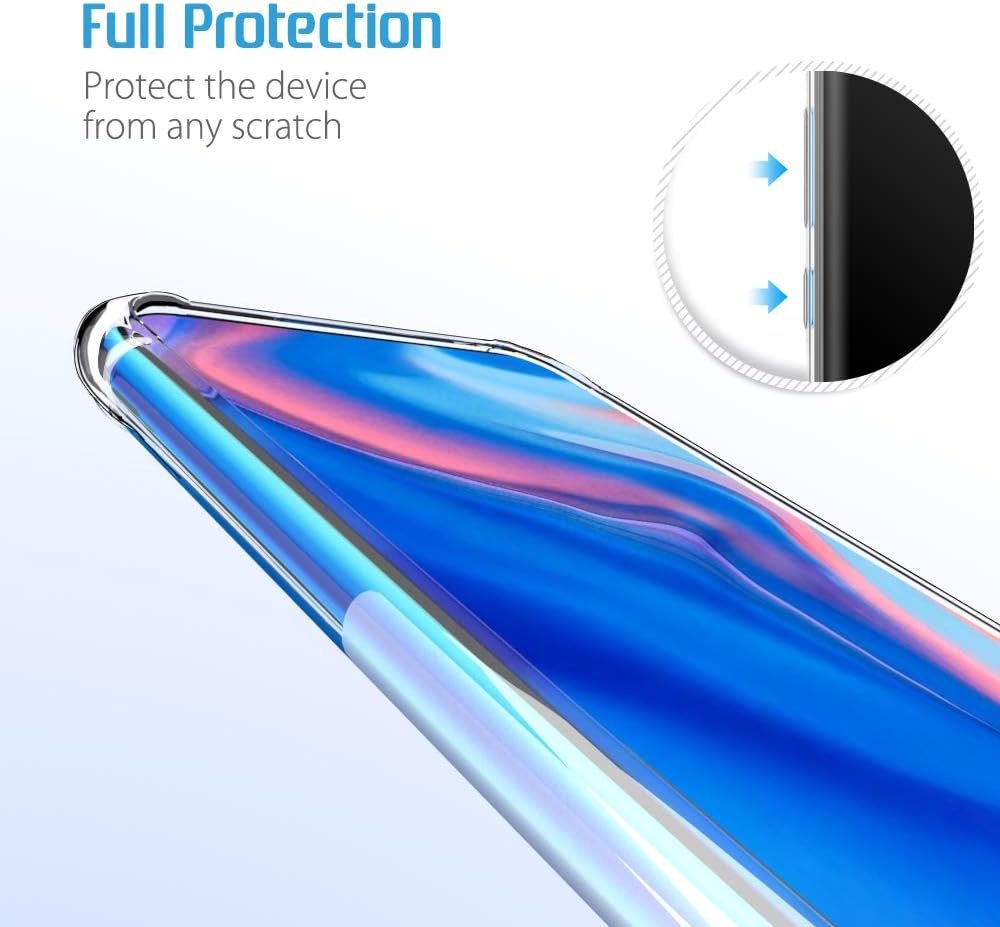 Case For Huawei Y9 Prime 2019 Case, [Super-Slim][Reinforced Corners] Advanced Shock-Absorbent Scratch-Resistant Transparent Tpu Cover - Clear