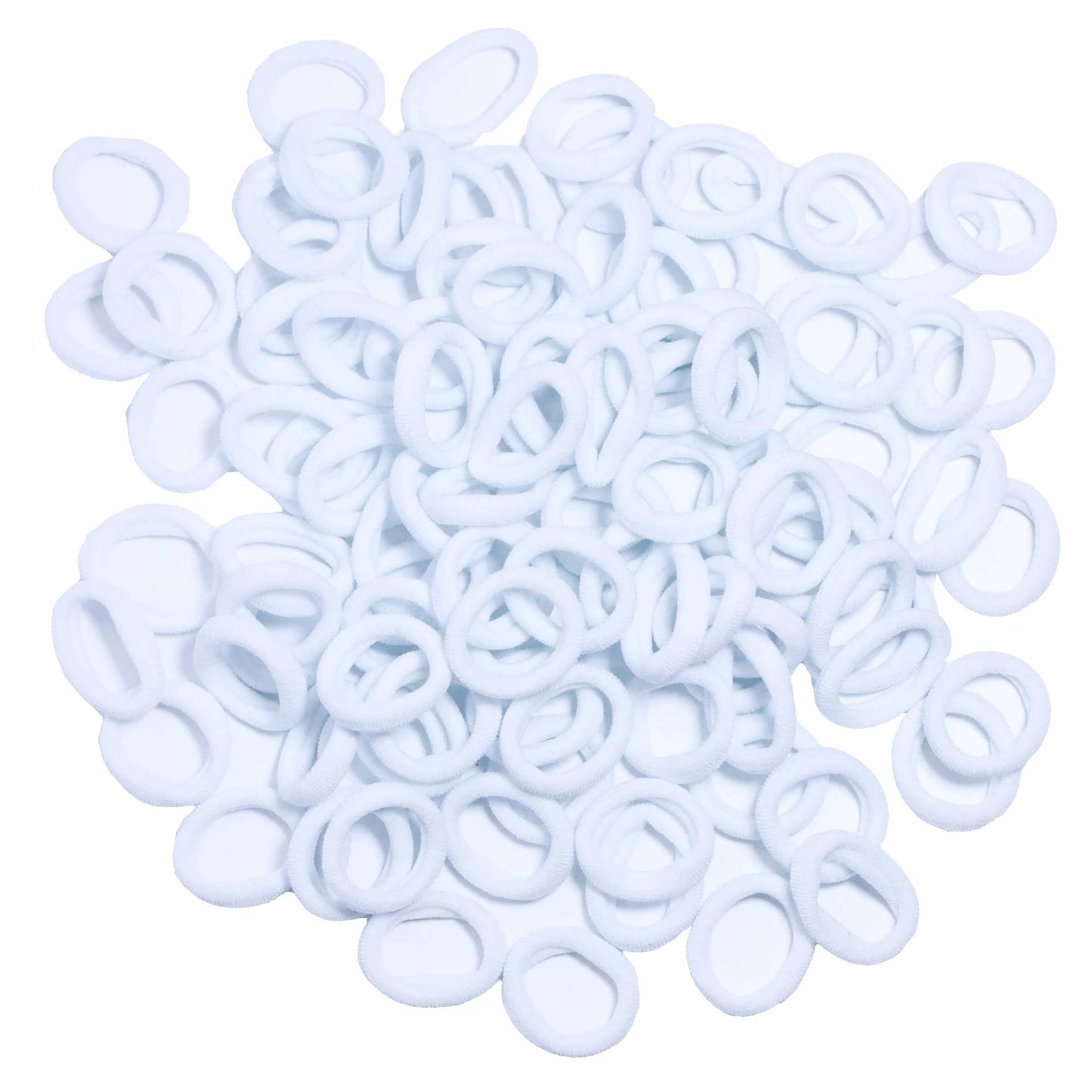 STYKIER Hair Tie Band for Baby Girls, 100 Pieces - White