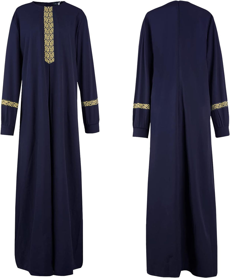 Abetteric womens Muslim Abaya Maxi Dress dresses