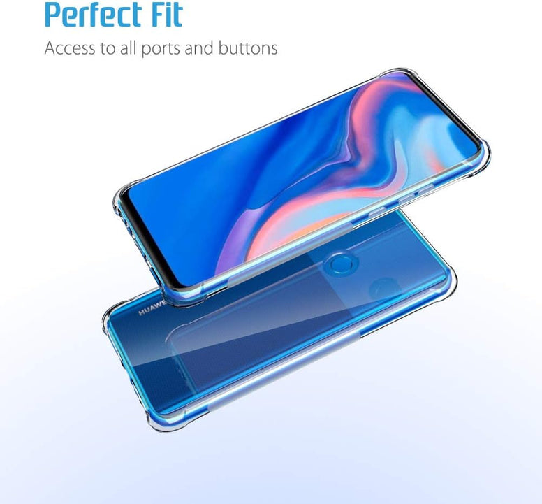 Case For Huawei Y9 Prime 2019 Case, [Super-Slim][Reinforced Corners] Advanced Shock-Absorbent Scratch-Resistant Transparent Tpu Cover - Clear