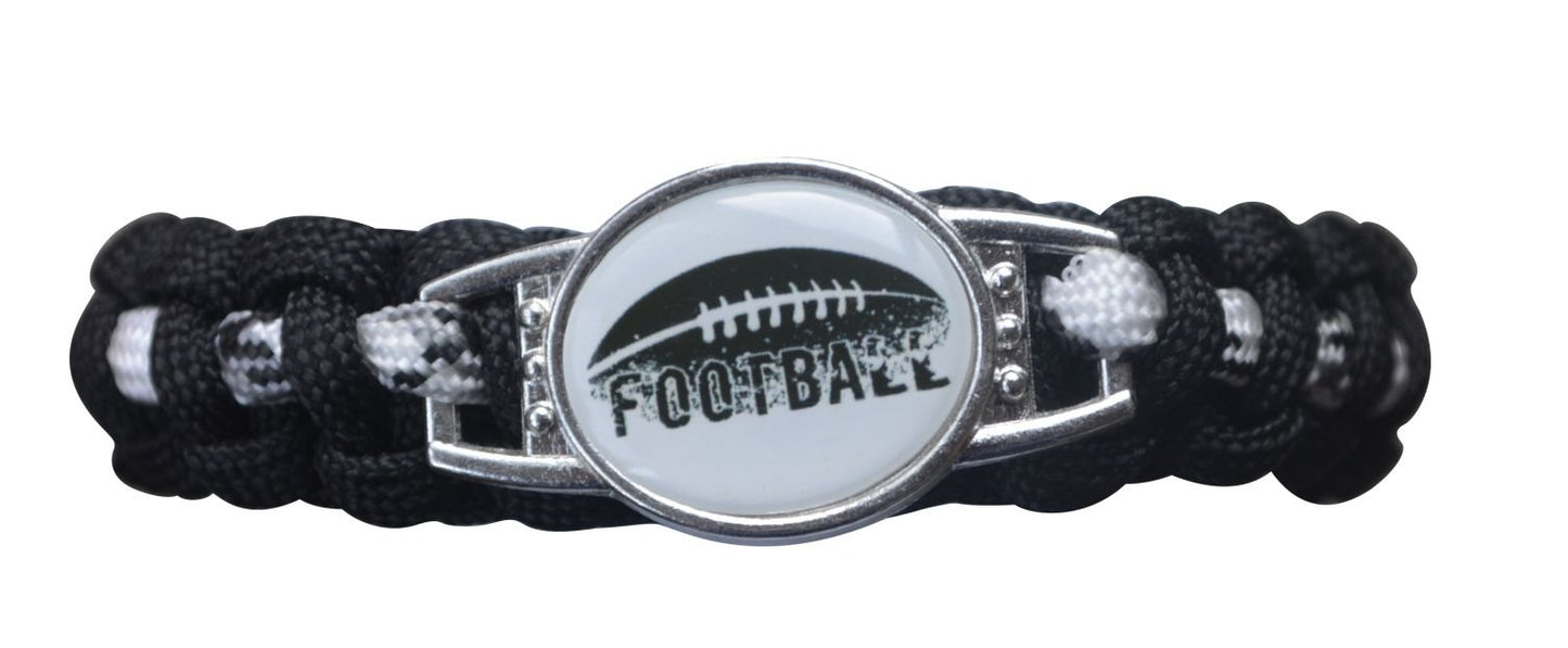 Infinity Collection Boys Football Bracelet, Adjustable Football Paracord Bracelets for Kids-Perfect Football Player Gift