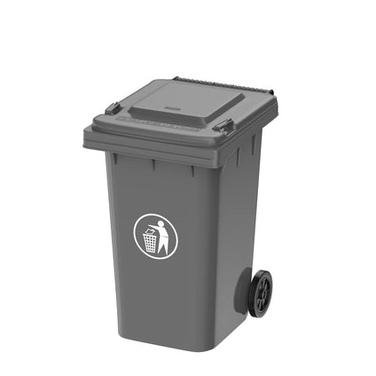 Cosmoplast 120L Industrial Waste Bin with Wheels, Grey, IPHHXX018GY, Industrial Bin