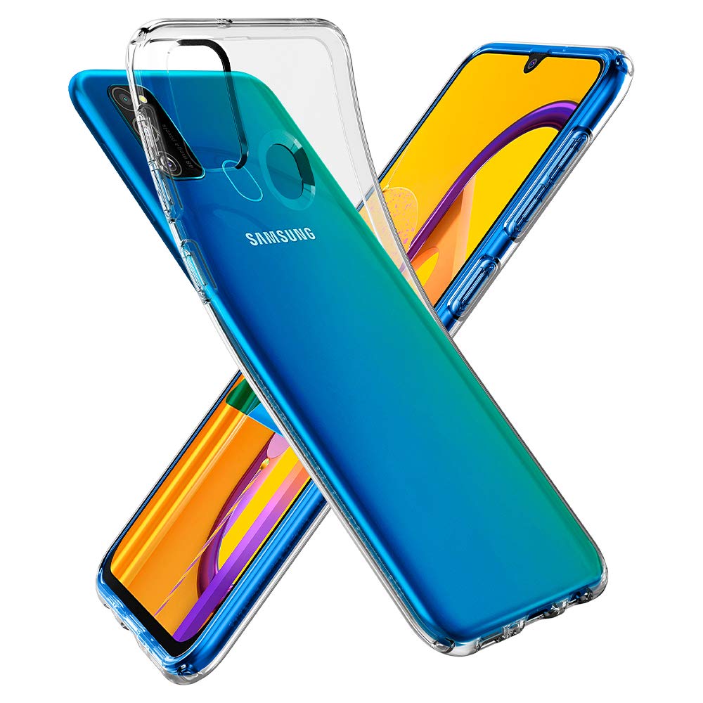 Spigen Liquid Crystal designed for Samsung Galaxy M30s case cover - Crystal Clear