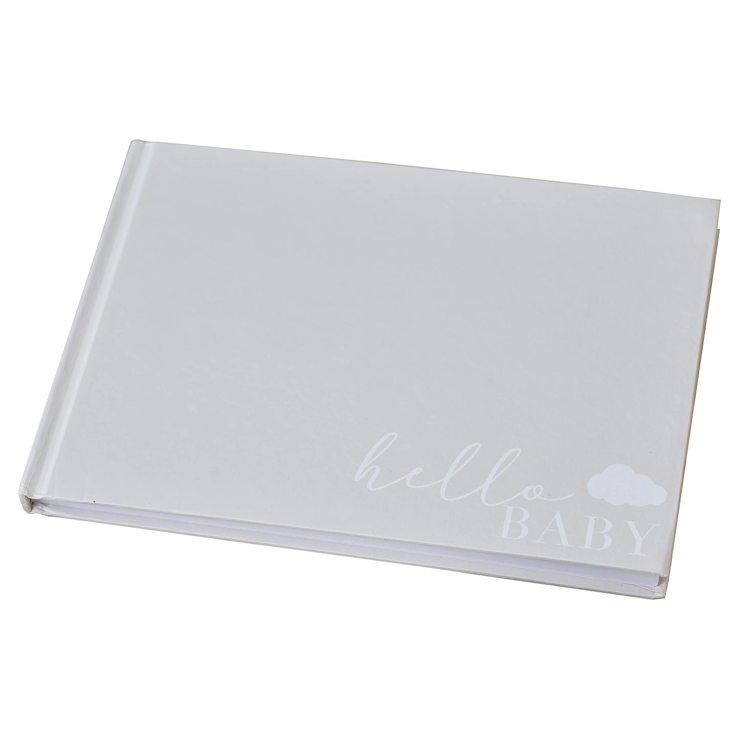 Ginger Ray Guest Book Hello Baby Shower, Cream, White