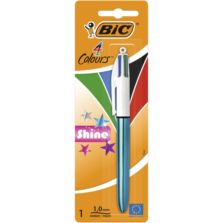 BIC 4 Colours Shine Ballpoint Pen (Pack of 1)