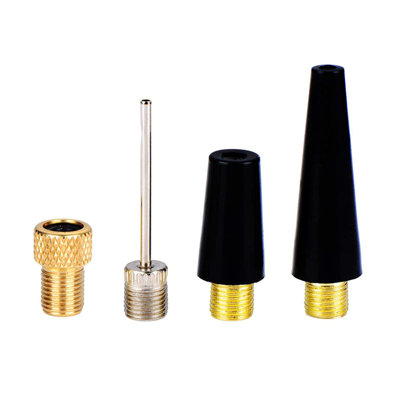 4 PCS Needle Nozzle Adapter Kit Ball Inflation Pump Needle Valve Adapter Kit Ball Pump Needle Bike Tire Inflating Kit