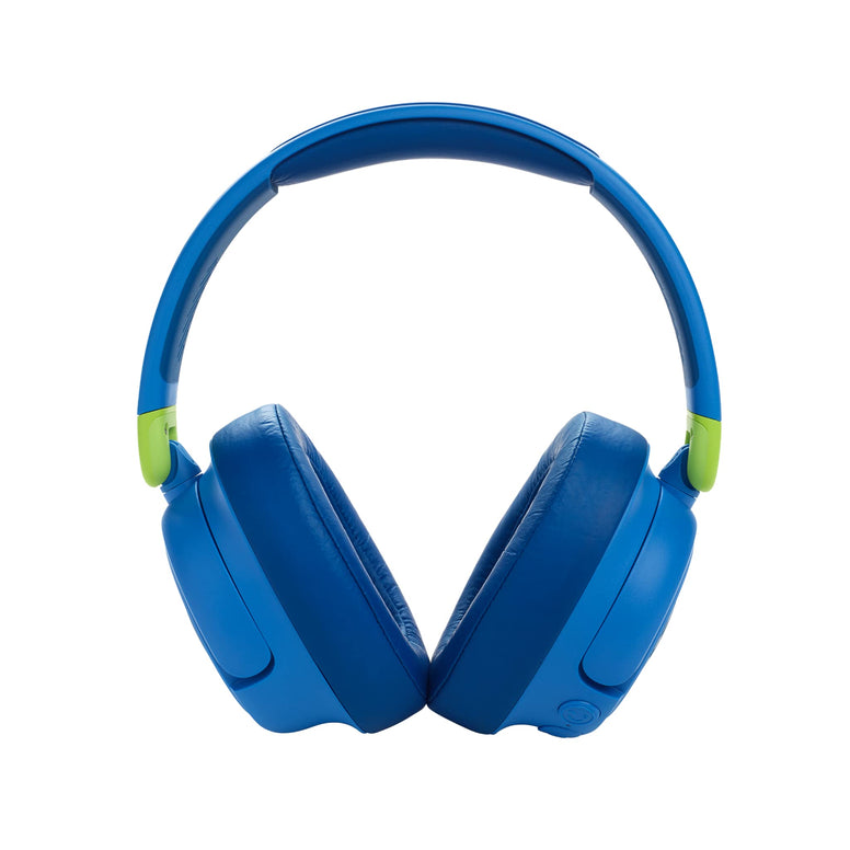 JBL JR460NC Wireless Over-Ear Noise Cancelling Kids Headphones, Built-In Mic, 20 Hour Battery, Designed for Kids, Detachable Audio Cable, Blue, JBLJR460NCBLU