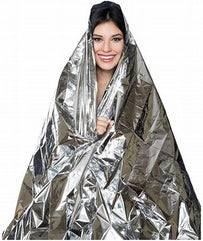 Emergency Blankets Mylar Blankets, Pack of 6, Marathons or First Aid, Thermal Blanket, Survival Blanket, Foil Blanket, Camping Shelter, Emergency Preparedness Items, Emergency Supplies