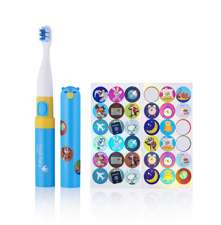 Brush Baby Go-Kidz Electric Toothbrush Boxed - Blue, Piece Of 1