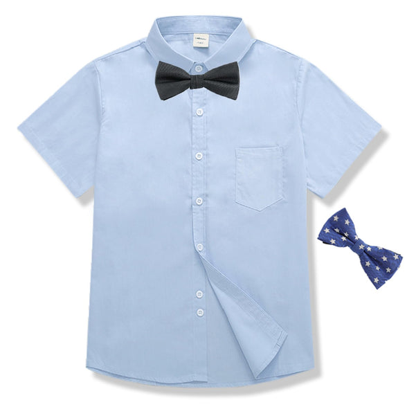 Enfants Chéris Dress Boys Shirts Western Toddler Button Up Shirts Boys 2 Bow Ties Size 4-16
