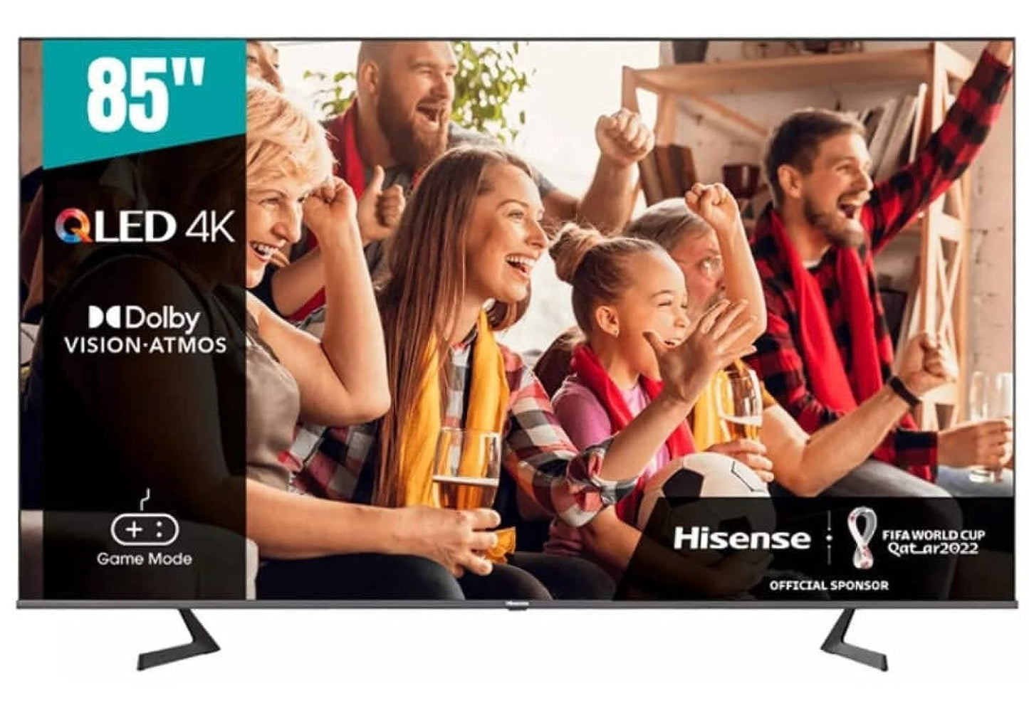 Hisense 85 inch TV A7HQ QLED 4K Smart TV With Quantum Dot, Dolby Vision & Atoms Color Black Model - 85A7HQ - 1 Year Warranty.